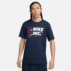 Nike Dri-FIT 3mo Slub Gfx SS Shirt, Obsidian - XL