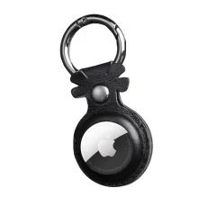 Etui AirTag iz pravega usnja za Apple AirTag Black