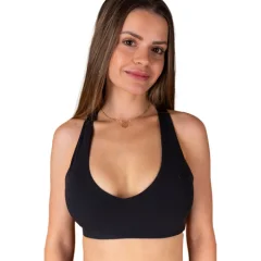 SWY SoftLux Crossed Bra, Black - XS