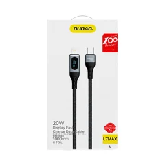 Kabel za hitro polnjenje iPhone USB-C - Lightning PD 20W 1m črn