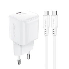 Polnilec Mini PD 30W GaN + kabel USB-C, bel