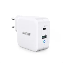 GaN USB Type C PD Fast Wall Charger USB-A QC3.0 65W 3.25A Bela