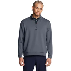 UA Shirt Drive Midlayer Pullover LS, Downpour Grey/Gravel - L