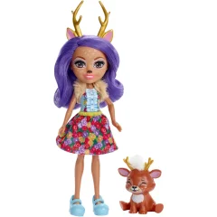 Mattel, Enchantimals Mini lutka Danessa Biche in figurica živali Sprint, Ve?barvno