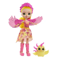 Mattel, Enchantimals Falon Phoenix Mini lutka s figuro živali Sunrise, Ve?barvno