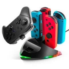 Tideal 5-v-1 polnilec za Joy Con in Pro Controller Nintendo Switch