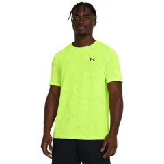 UA Vanish Seamless SS Shirt, High Vis Yellow/Black - L