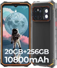 HOTWAV Cyber 13 Pro 12/128GB, oranžna pametni robustni telefon Android 13,10800mAh, 64MP