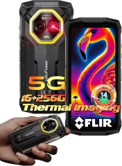 Ulefone Armor mini 20T Pro 5G 16/256GB,črna pametni robustni telefon Android 14,6000mAh 50MP+32MP Toplotno slikanje