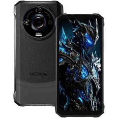 HOTWAV T7 Pro 12/256GB, črna pametni robustni telefon Android 13，6280mAh 64MP+8MP