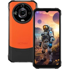 HOTWAV T7 Pro 12/256GB, oranžna pametni robustni telefon Android 13，6280mAh 64MP+8MP