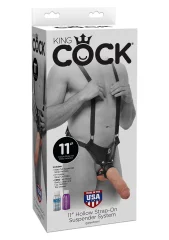 STRAP-ON King Cock Hollow Skin 11"