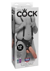 STRAP-ON King Cock Hollow Skin 12"