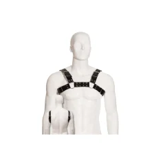 Oprtnik Leather Body - Bull Dog Harness, črn