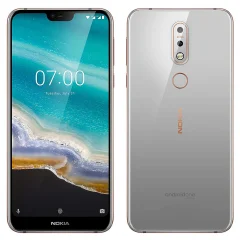 Obnovljeno - znaki rabe - Nokia 7.1 4G srebrn 32 GB 3 GB ram dual sim - vidne oznake uporabe obnovljeno