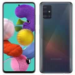 Obnovljeno - znaki rabe - Samsung Galaxy A51 crn 128 GB 4 GB ram dual sim - vidne oznake uporabe obnovljeno