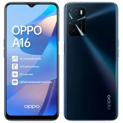 Obnovljeno - kot novo - Oppo A16 crn 64 GB 4 GB ram dual sim - diskretne oznake uporabe obnovljeno