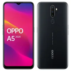 Obnovljeno - znaki rabe - Oppo A5 2020 crn 4G 64 GB 3 GB ram dual sim - vidne oznake uporabe obnovljeno