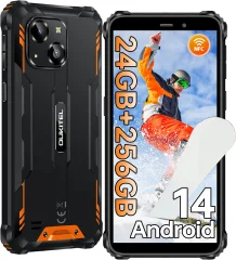 OUKITEL WP32 Pro 24/256GB, oranžna pametni robustni telefon Android 14, 6300mAh