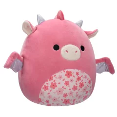 SQU: Squishmallows, 30 cm, AEGI, ROZA ZMAJ S TRBUŠČIĆEM BOJE TREŠNJINA CVIJETA