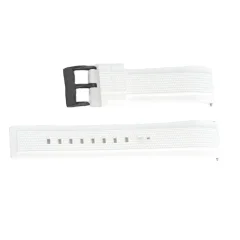 Pleten silikonski pašček za uro za Huawei GT5/GT4/Watch4 White+Black 20 mm