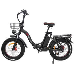 Električno Kolo DrveTion CT20 - 750W Motor 48V10AH Baterija 20" Kolesa Oljna Zavora - Črna