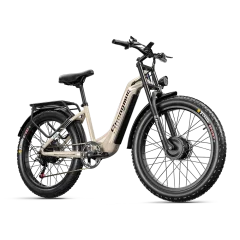 Shengmilo S700 2000W 26" Fat Bike - Električno Kolo s Prehodnim Okvirom in 17.5Ah Samsung Baterijo - Idealno za Mestne in Gorske Vožnje