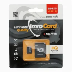 IMRO SPOMINSKA KARTICA 256GB microSDXC UHS-3 Class 10 z adapterjem