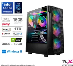 PCX Exton i5–14400/16GB/1TB/W11H namizni računalnik