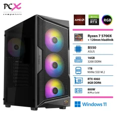 PCX Extian AMD Ryzen 7 5700X/16GB/1TB/W11H  namizni računalnik