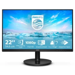 Obnovljeno - znaki rabe - Monitor Philips 54,6 cm (21,5&quot;) 221V8A/00 1920x1080 75Hz IPS 4ms VGA HDMI Zvočniki  3H sRGB V-Line