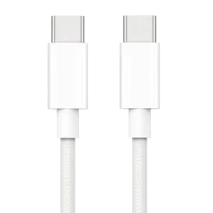 iLike CBL6 Pletena žica 65 W PD USB-C v USB-C Podatkovni in polnilni kabel 2 m Bel