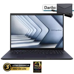 ASUS ExpertBook B9 (B9403CVAR-WB53D0X) OLED 14" (35,56cm) WQXGA Core 5 120U 16GB 1TB 0,99kg Win11 Pro prenosni računalnik + ovitek in LAN adapter