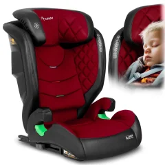 Črno-rdeč avtosedež Nukido Louis 15-36 kg ISOFIX