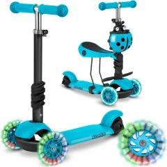 Trikolesni skiro Ricokids Buggy - turkizen