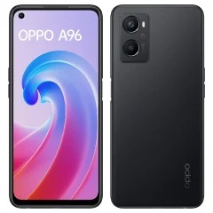 Obnovljeno - znaki rabe - Oppo A96 4G crn 128 GB 8 GB ram dual sim - svetli znaki uporabe obnovljeno