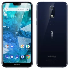 Obnovljeno - znaki rabe - Nokia 7.1 crn 64 GB 4 GB ram dual sim - vidne oznake uporabe obnovljeno