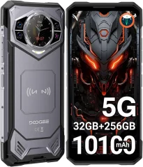 DOOGEE S200 5G 32/256GB, siva pametni robustni telefon Android 14, 10100mAh 120Hz 100MP+20MP nočni vid