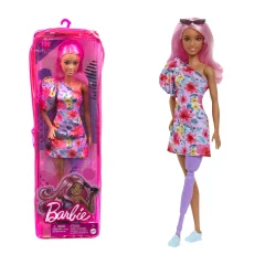 Barbie Fashionista, punčka z roza lasmi