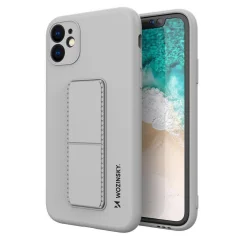 Silikonski ovitek za iPhone 11 Pro Kickstand Case, siv