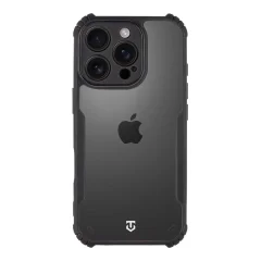 Tactical Quantum silikonski ovitek za iPhone 16 Pro Max - prozorno črn