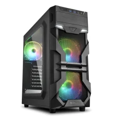 Caja Sharkoon VG7-W ATX 2XUSB3.0 2XUSB2.0 Sin Fuente RGB