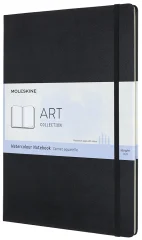 MOLESKINE akvarel zvezek, XL/A4, 200g/m², trda vezava, črn