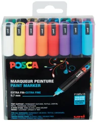 POSCA pigmentni flomaster PC-1MR, škatla 16 kosov, različne barve