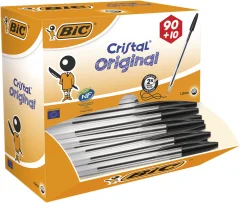 BIC Cristal Original kemični svinčnik, črn, PAKET