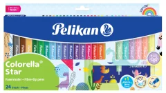 Fiber Pen Pelikan colorella zvezda, 18+6 kartonska škatla