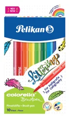 Fiber Pen Pelikan colorella brushpen, kartonska škatla za 10 kosov