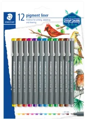 STAEDTLER Pigmentliner Design Journey, 12 pretisnih omotov