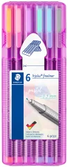 STAEDTLER fineliner triplus pastel, škatla za 6