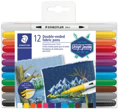 STAEDTLER pisalo iz dvojnih vlaken Textil Design Journey, etui za 12